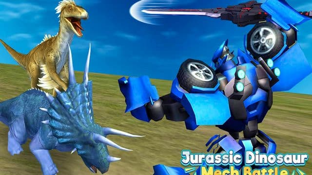 Jurassic Dinosaur Mech Battle