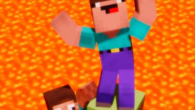 Noob vs Pro But Floor is Lava Minecraft