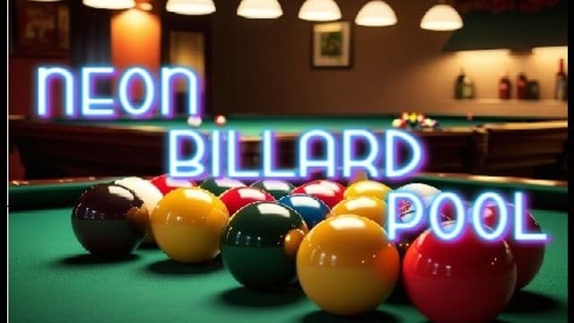 Neon Billard Pool