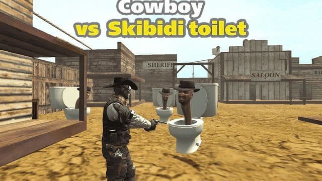 Cowboy vs Skibidi Toilets