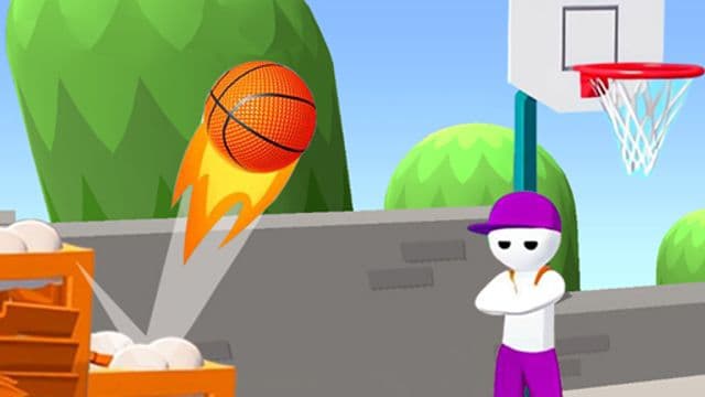 The ball bounces