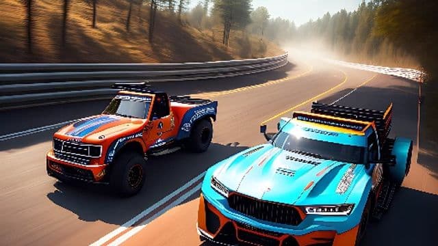 Top Down Truck Racing