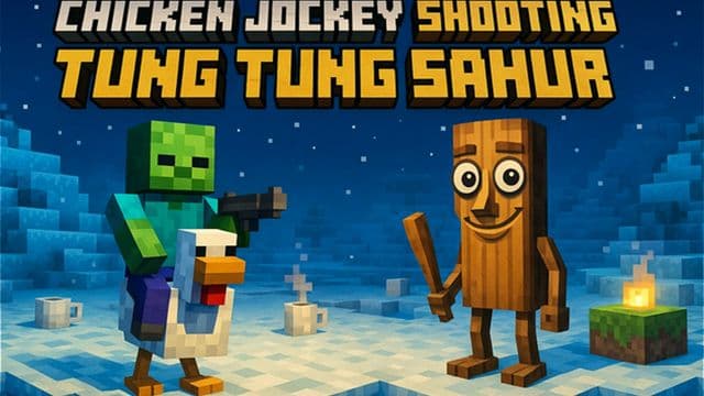 Chicken Jockey Shooting Tung Tung Sahur