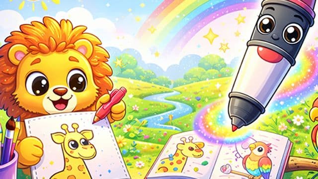 Magic Coloring Book for Little Artists